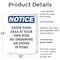 Signmission Enter Pond Area At Your Own Risk, 18 in W x Rectangle, Plastic OS-2PACK-NS-P-1824-V-12082 - alternate 6
